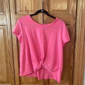 Athleta Cropped Front Knot Top Size XL